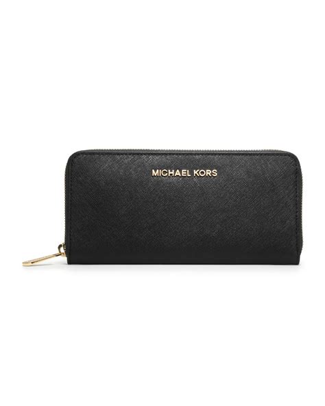 michael kors jet set saffiano leather wallet|Michael Kors leather continental wallet.